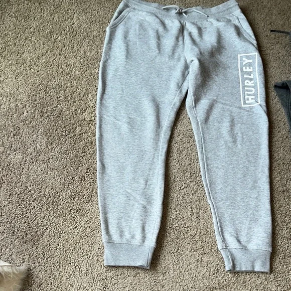 COPY - 2 - - Hurley light and dark grey Sweatpant.  Comfortable Elastic Waistba… - Picture 5 of 6